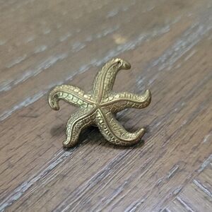 Chic Gold tone Starfish Pin